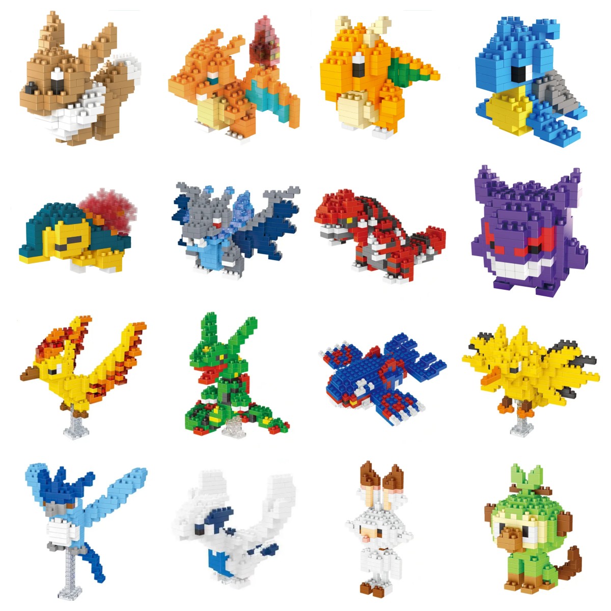 Model Kit Rayquaza - بوكيمون كتل صغيرة Nanoblock Charizard Kyogre