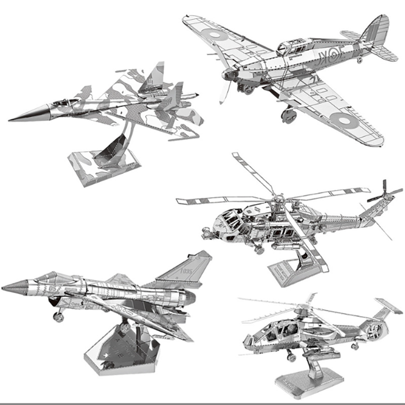 Model Kit Walmart - طائرة ثلاثية الأبعاد لغز معدني أطقم
