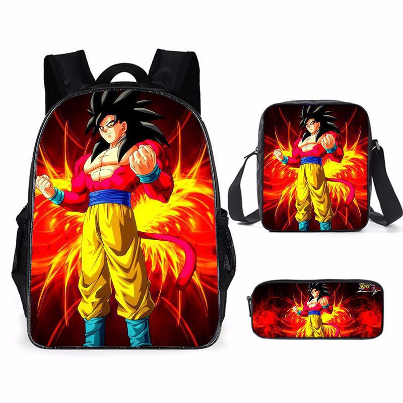 Model Kit Dragon Ball - مجموعة حقائب ظهر كاواي بطبعة كرتونية