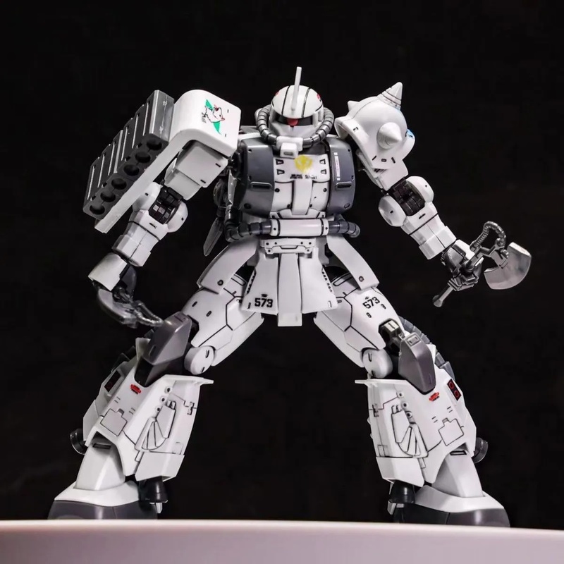 Model Kit Zaku - GTO ZAKU II الأبيض الذئب شين