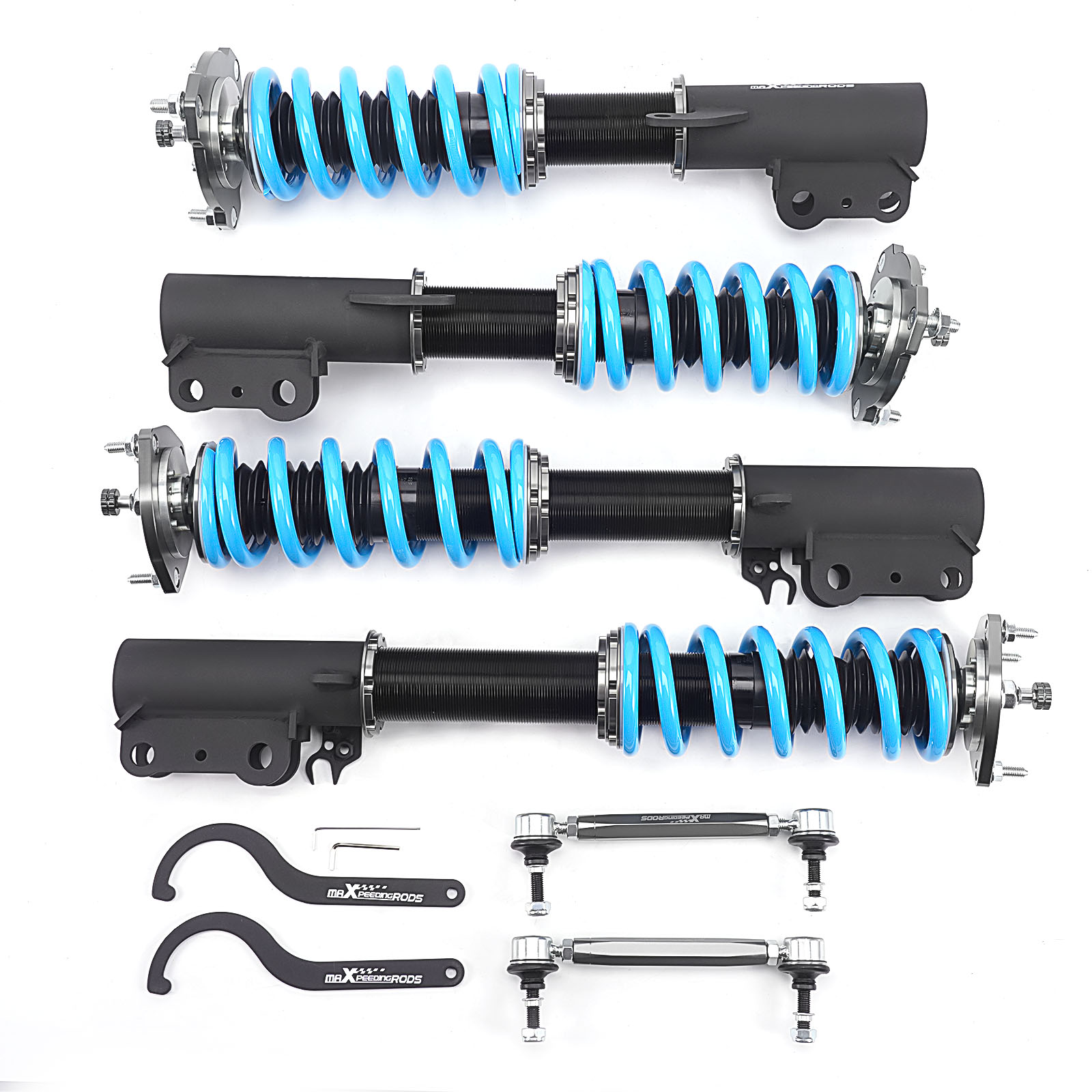 Model Kit Levels - Maxpeedingrods T6 Coilovers الصدمات والينابيع ،