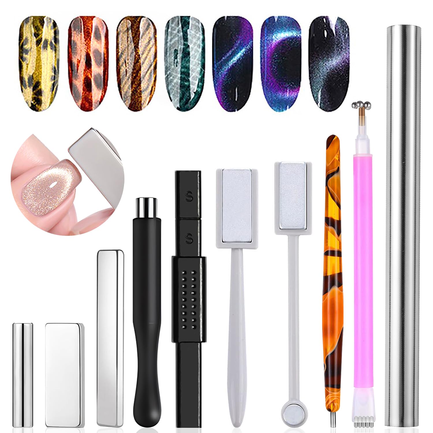 Sanding Stick Set - مجموعة من 10 قطع مغناطيسية لتأثير