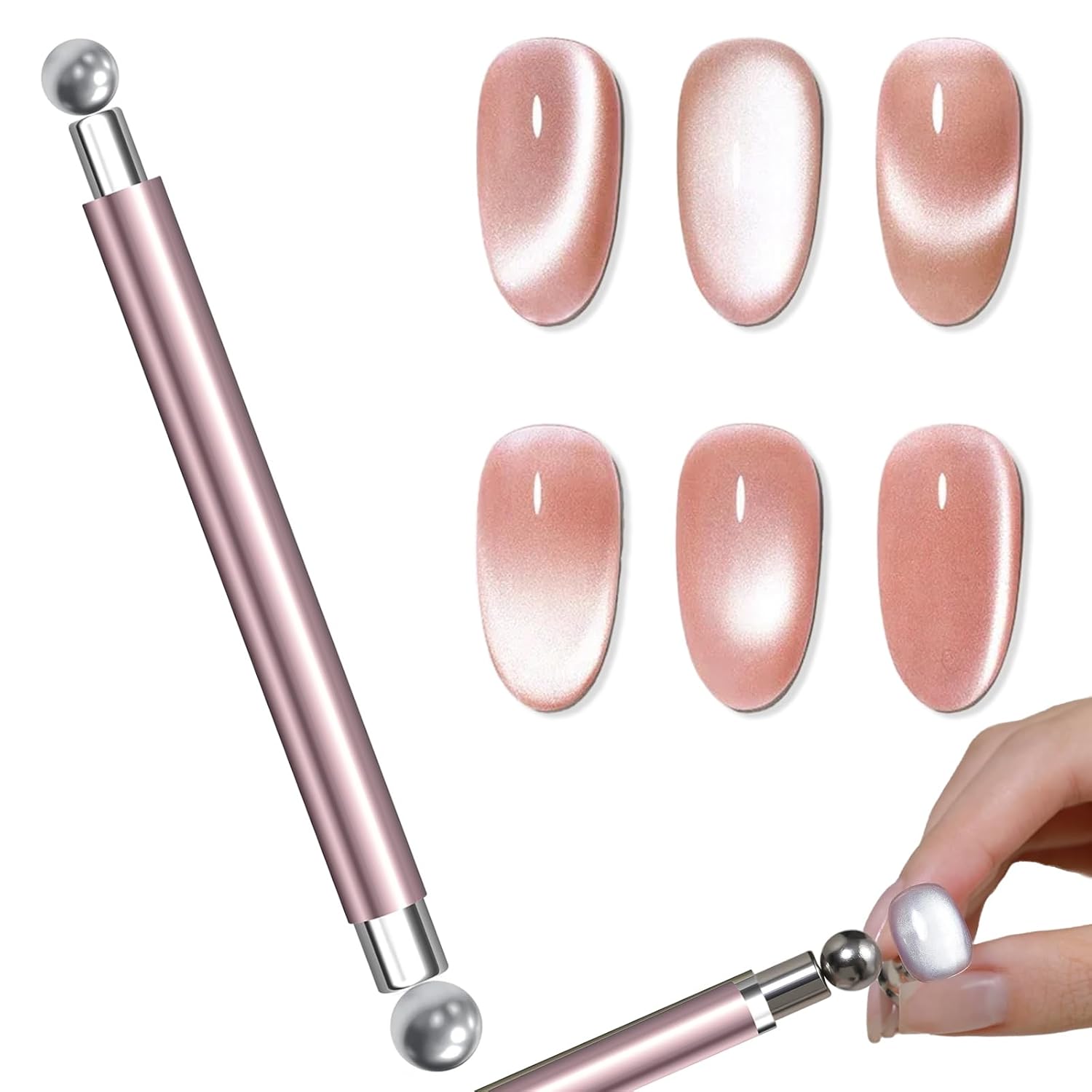 Sanding Stick Set - عين القط الكرة المغناطيسية مع مسمار