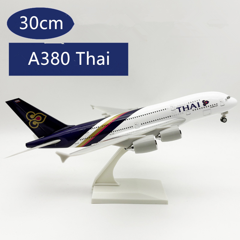 Model Kit Plane - نموذج طائرة A380 التايلاندية بمقياس 1/240