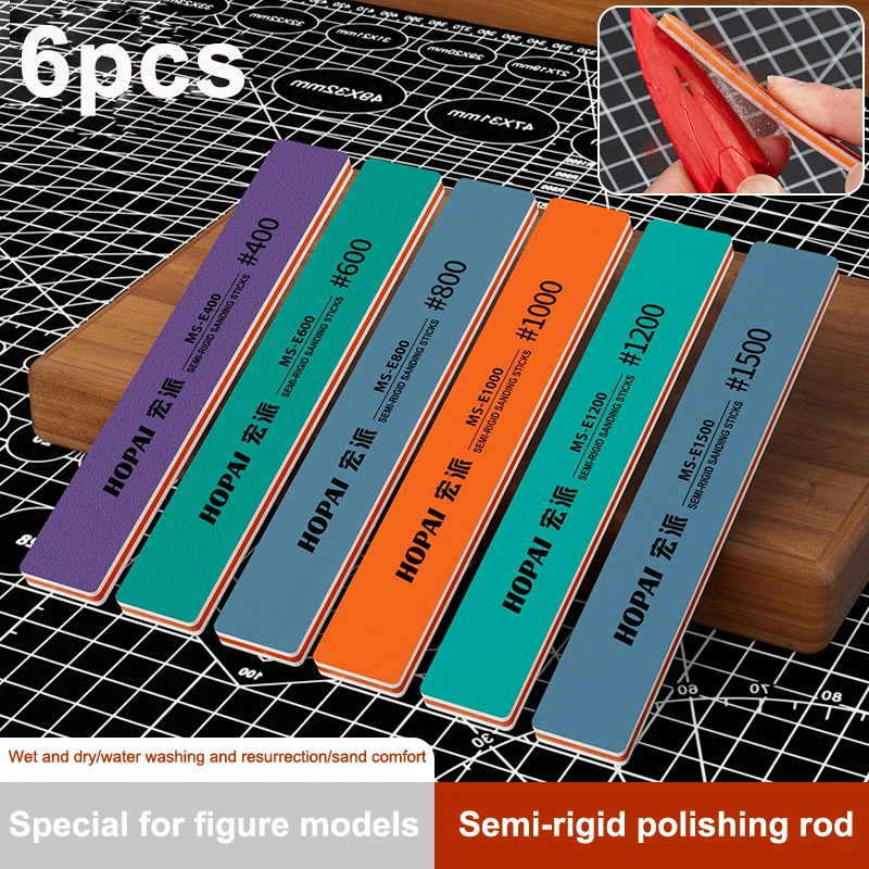 6 قطعة MS-E400-1500 شبه الصلبة - مراجعة Sanding Stick Set وسعره