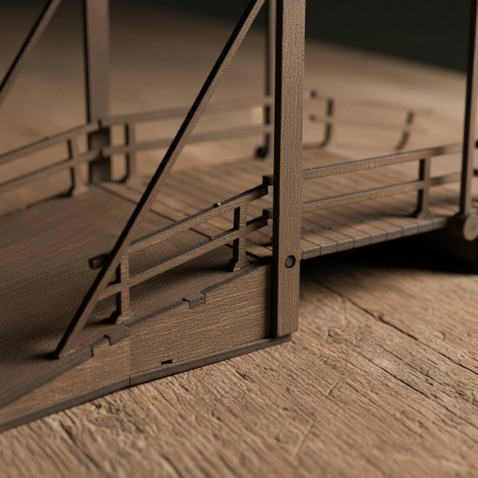 نموذج جسر خشبي يدوي الصنع لعرض - مراجعة Model Kit Wood وسعره