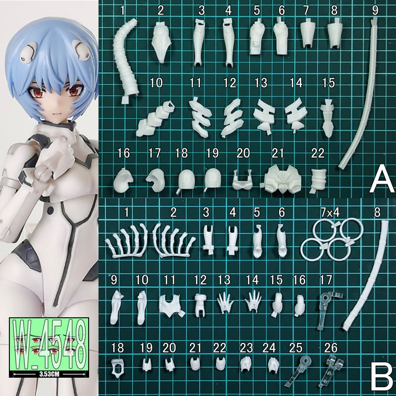 (متوفر) (W_4548) Rei Ayanami E - مراجعة Model Kit Evangelion Bandai وسعره