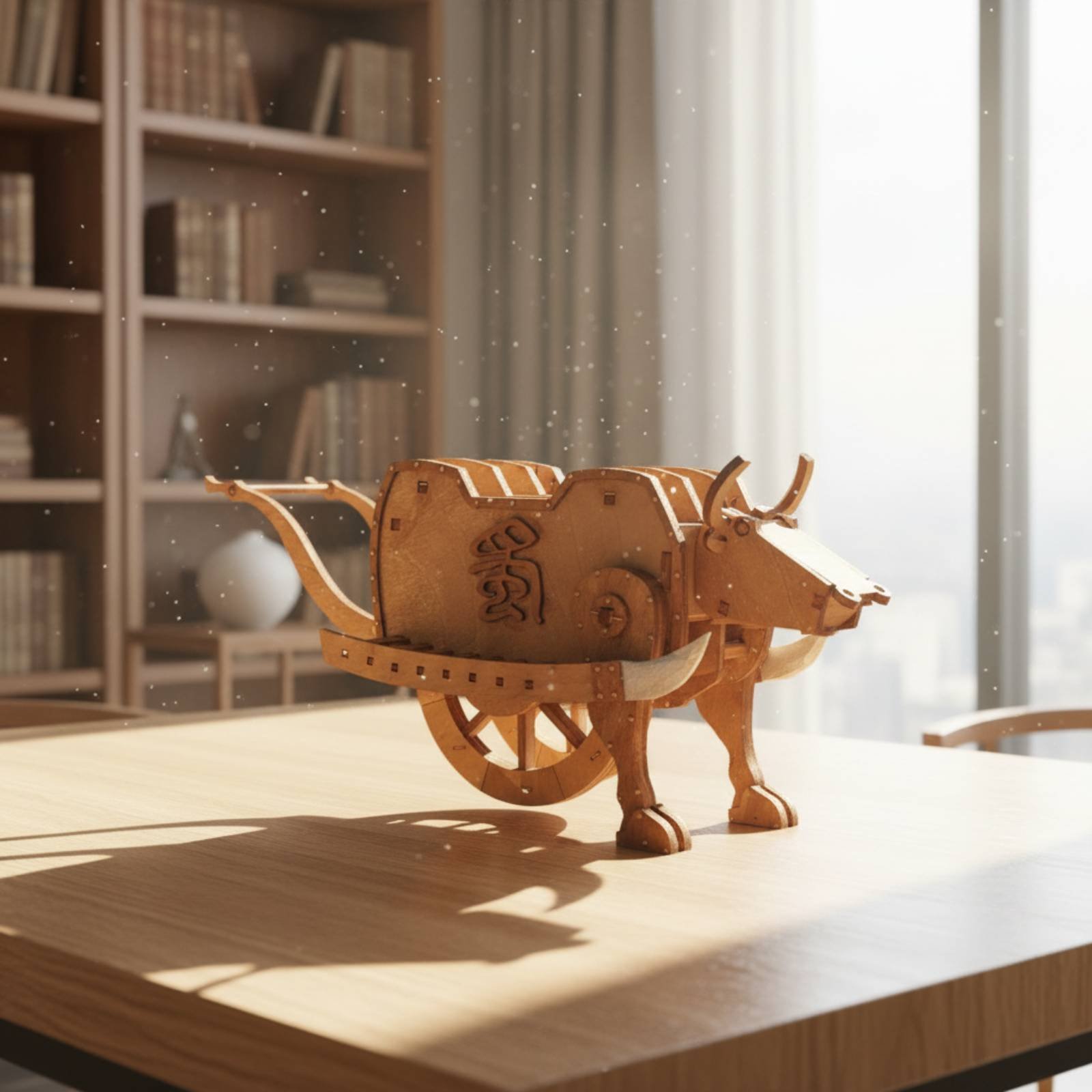 طقم تجميع بقرة خشبية من زوج لي - مراجعة Model Kit Wood وسعره