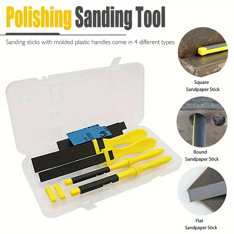 4 قطعة مجموعة عصي الصنفرة ث/مق - مراجعة Sanding Stick Set وسعره