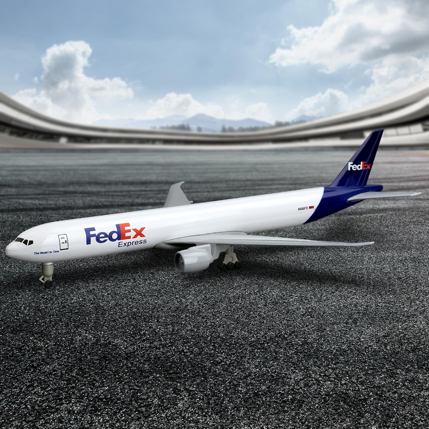 طائرة فيديكس B777 نموذجية بطول - مراجعة Model Kit Plane وسعره