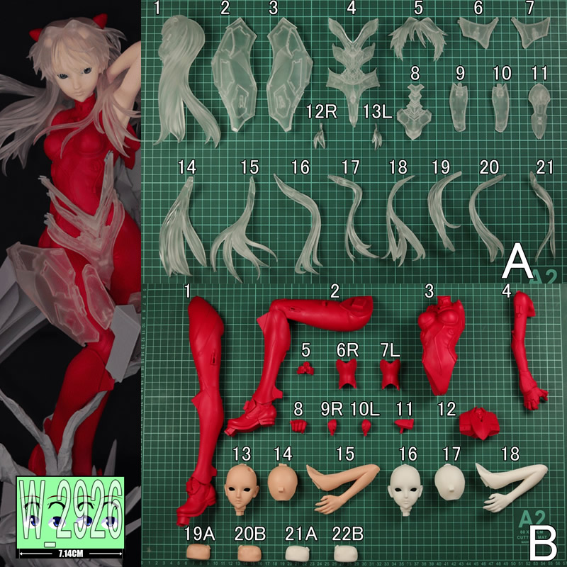 1/4 أسوكا لانجلي إيفانجيليون ط - مراجعة Model Kit Evangelion Bandai وسعره