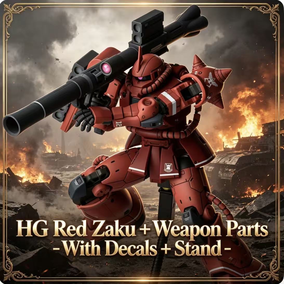 024HG نموذج تجميع ميكانيكي مخص - مراجعة Model Kit Zaku وسعره