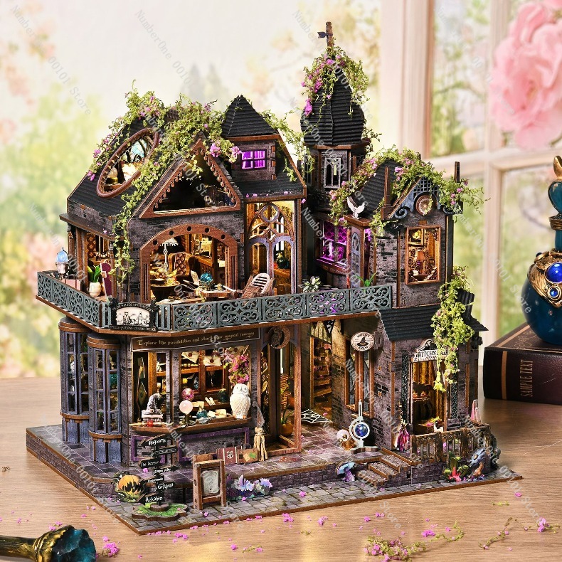 مجموعة بناء منزل خشبي مصغر، نم - مراجعة Model Kit Wood وسعره