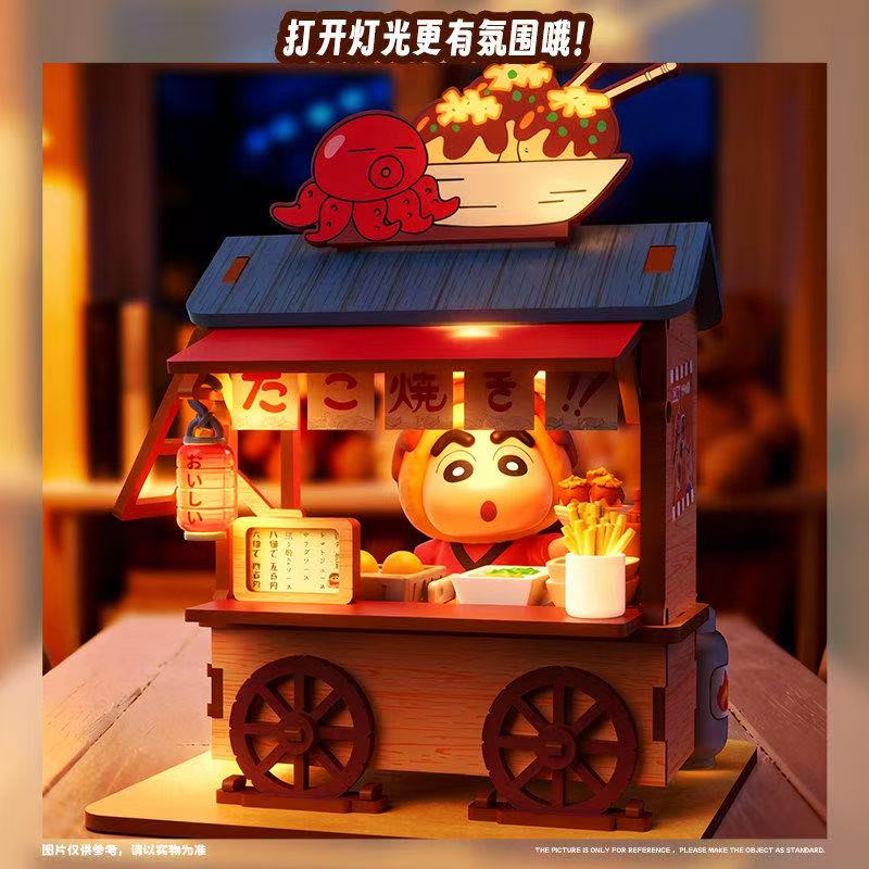 كرايون شين-تشان عربة طعام صندو - مراجعة Model Kit Wood وسعره