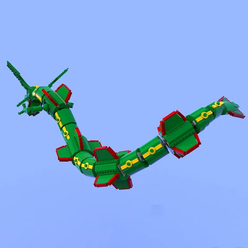 1417 قطعة من مكعبات بناء نموذج - مراجعة Model Kit Rayquaza وسعره
